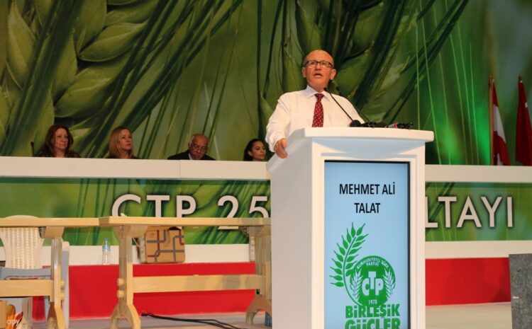  CTP’de yeni dönem: Başkan Mehmet Ali Talat!