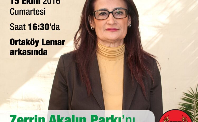  Dr. Zerrin Akalın Parkı ağaçlandırılacak