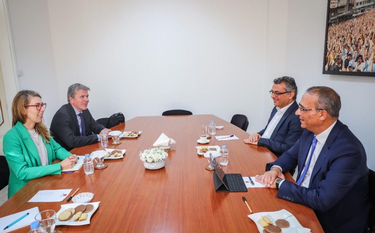  Erhürman, AB Yapısal Reform Destek Ofisi yetkililerini kabul etti