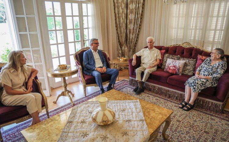  Erhürman, 3. Cumhurbaşkanı Derviş Eroğlu’nu ziyaret etti