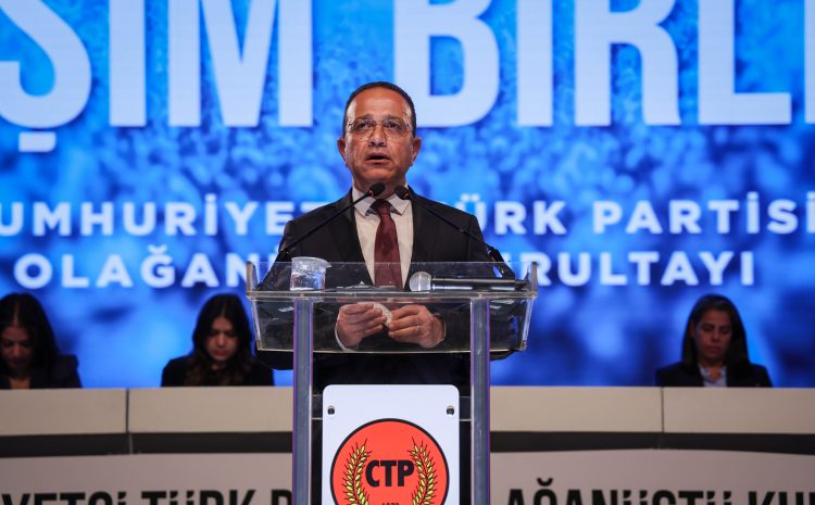  CTP’nin 30. Olağanüstü Kurultayı’nda Genel Başkan adayı Erkut Şahali konuşmasını yaptı