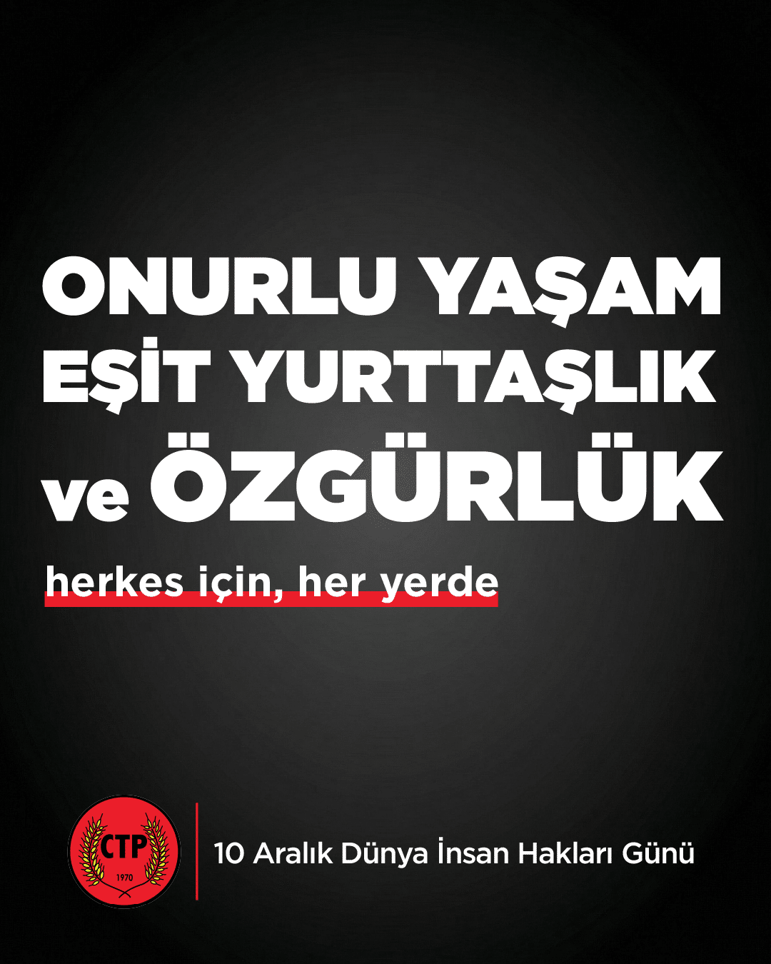 Onurlu yaşam ve eşit yurttaşlık için: Bu düzeni değiştireceğiz!