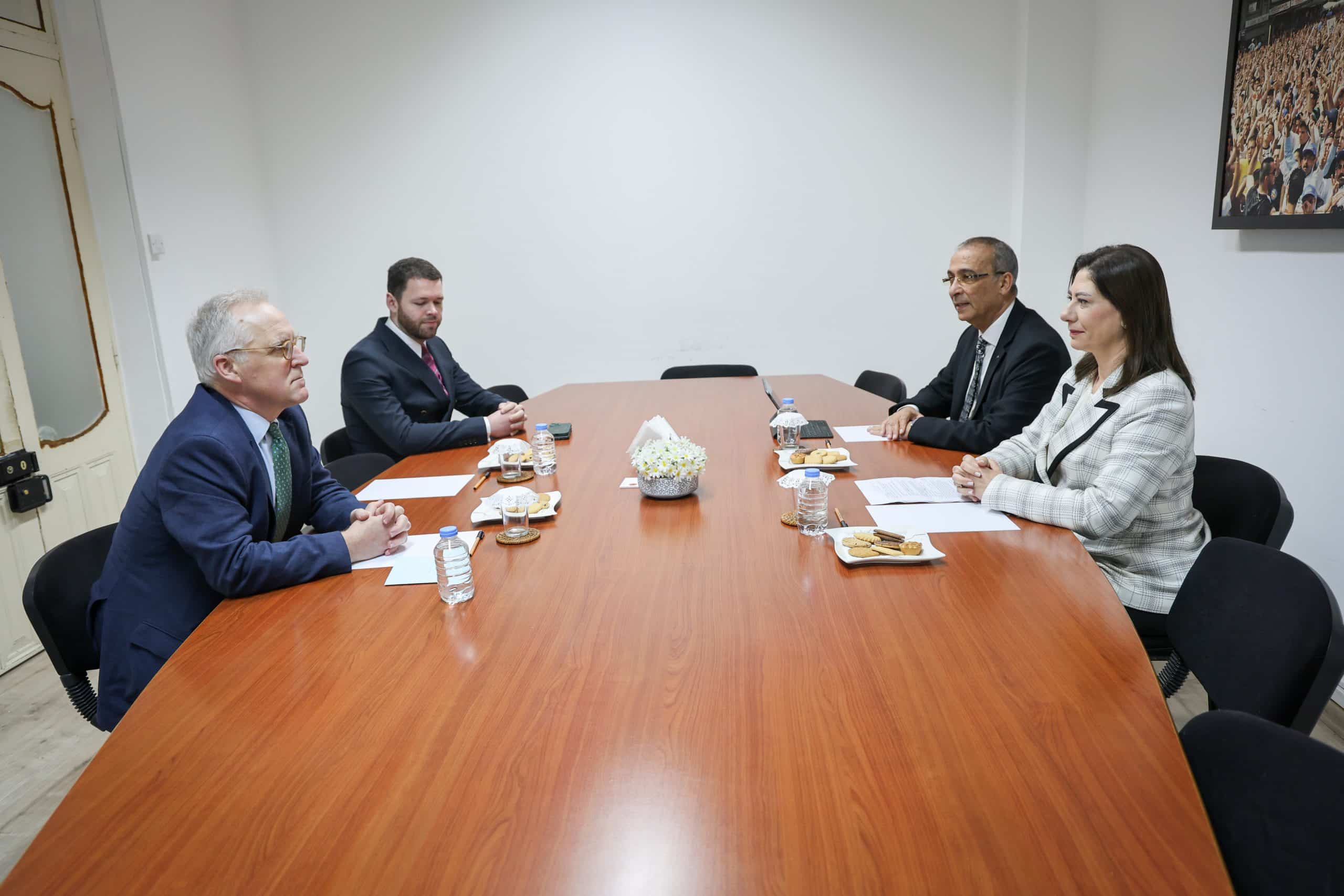 Sıla Usar İncirli, İngiliz Yüksek Komiseri Michael Tatham’ı kabul etti