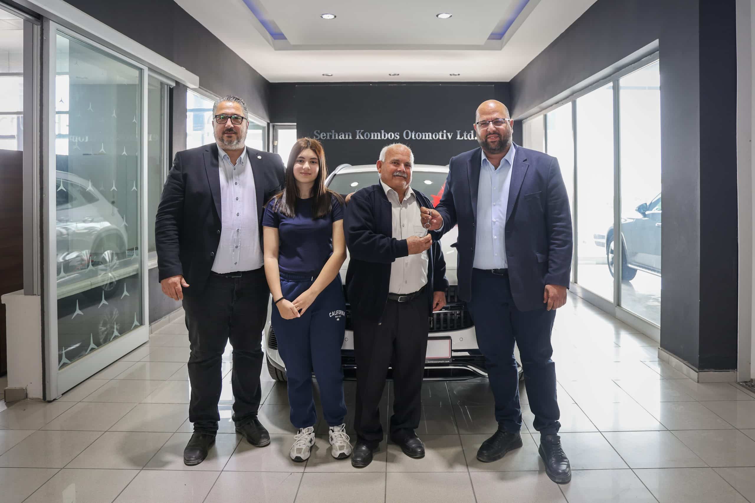 CTP Piyangosu’nun talihlisi Mercedes aracı teslim aldı