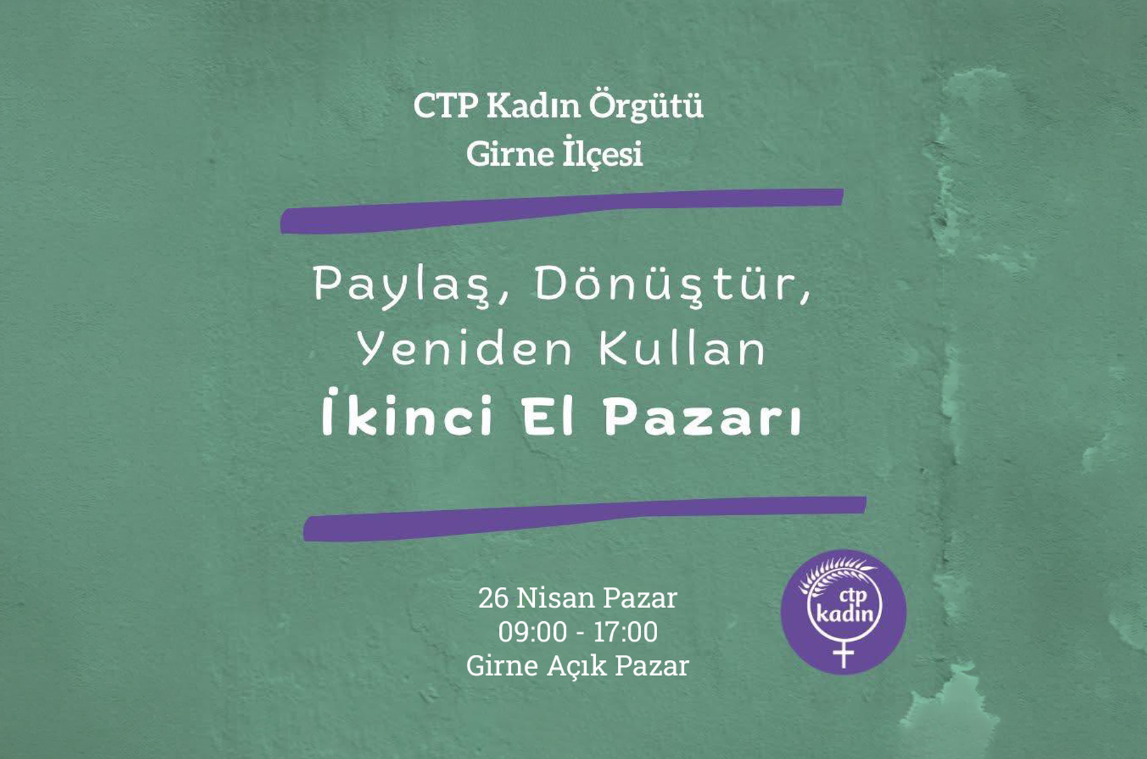 CTP Kadın Örgütü’nden Girne’de dayanışmayı büyüten adım