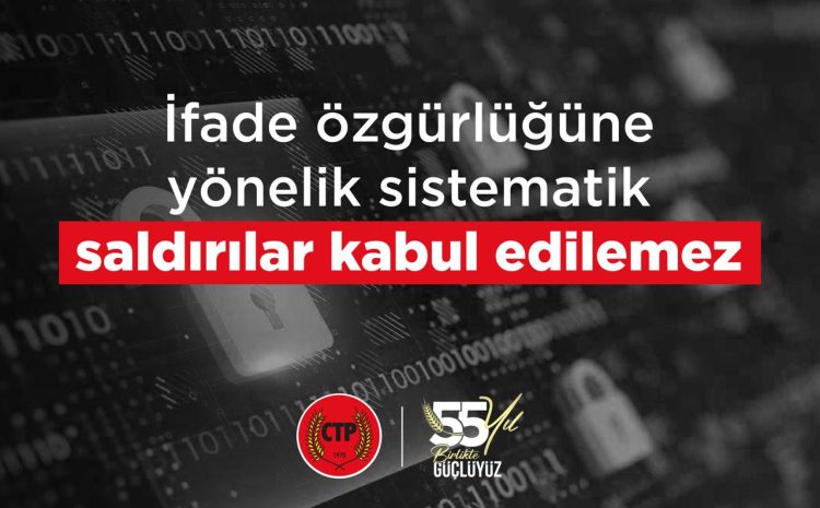  İfade özgürlüğüne yönelik sistematik saldırılar kabul edilemez
