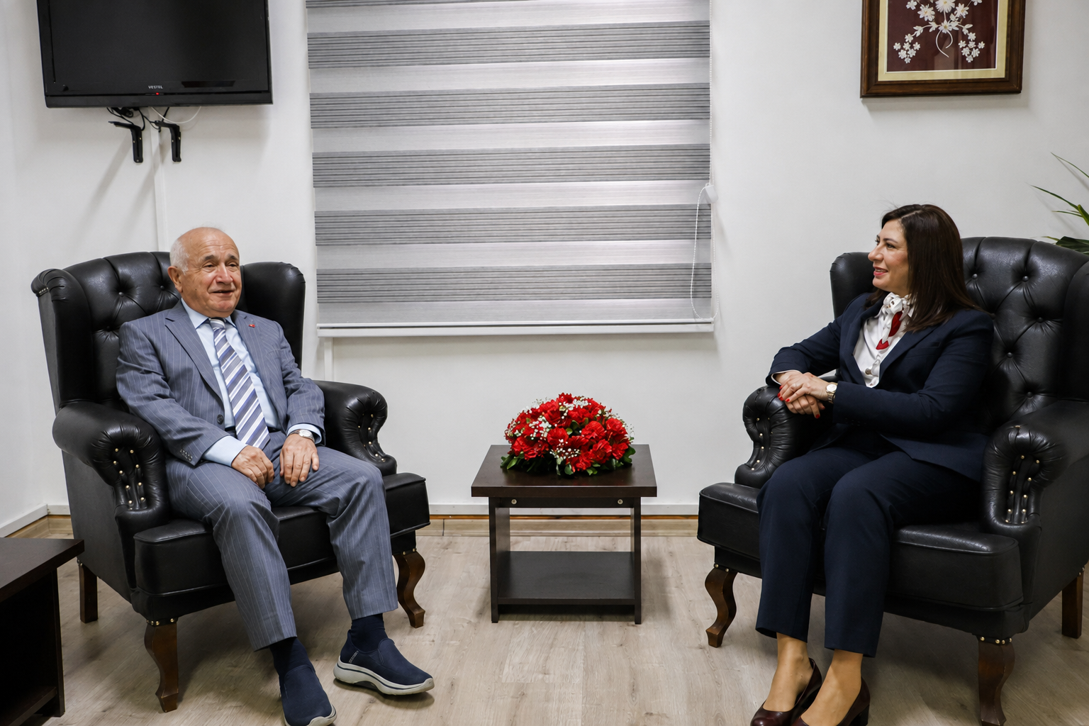 İncirli, TBMM 24. Dönem Başkanı Cemil Çiçek ile görüştü