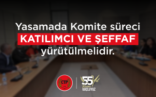 Yasamada Komite süreci katılımcı ve şeffaf yürütülmelidir