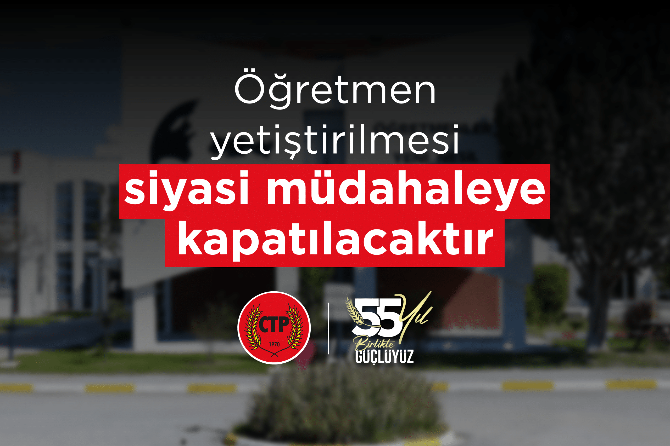 Öğretmen yetiştirmede güvence, liyakat ve bilimsel planlama esas olacak