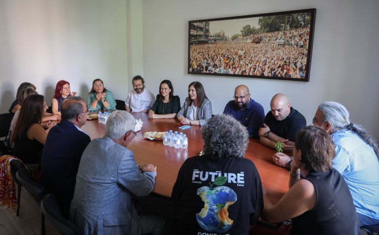  CTP, Yeşil Sol Parti heyetini kabul etti