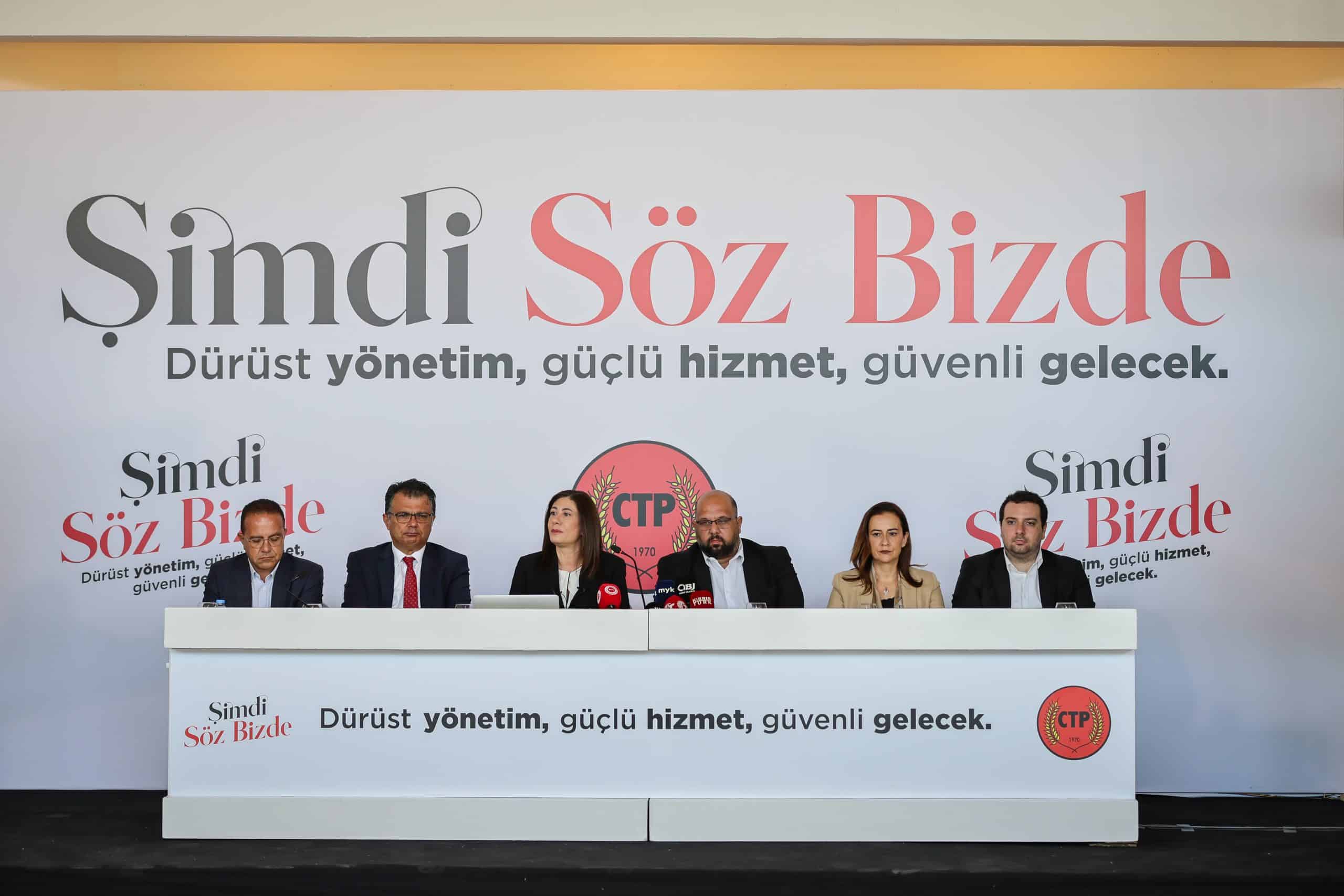 Cumhuriyetçi Türk Partisi “Şimdi Söz Bizde” diyerek, yeni dönemin 5 önceliğini açıkladı