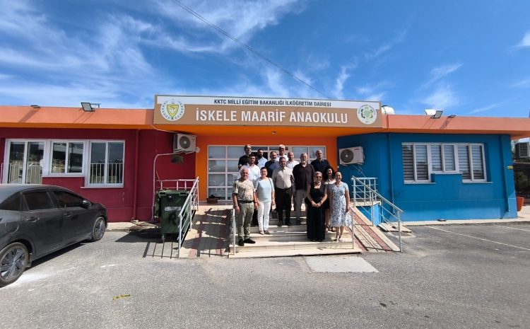  CTP İskele Belediye Başkan adayı Sermet Nereli okulları ziyaret etti;